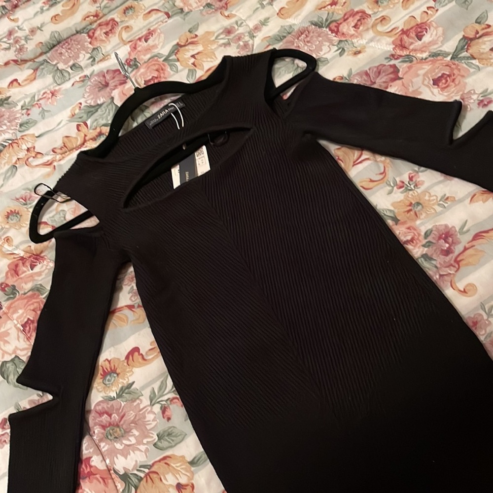 Zara Knit Cut Out Dress